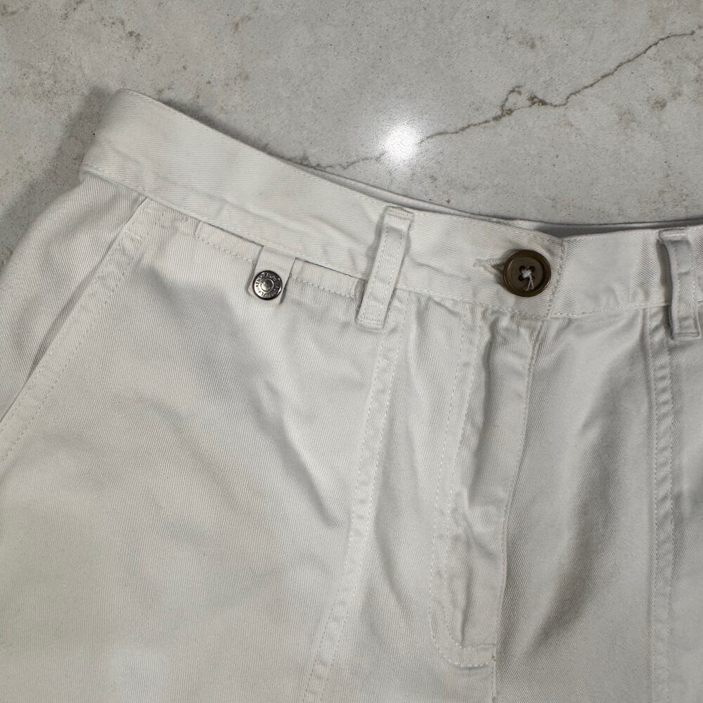 Lauren Ralph Lauren Petite Wide Leg Cropped Cotton Chino Pants Culottes 2P White - Picture 6 of 14